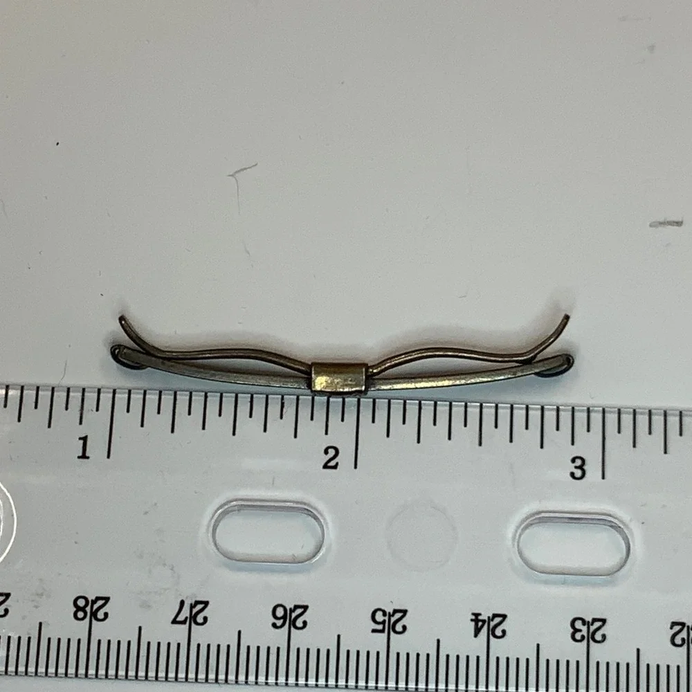 Vintage Swank Sterling Silver Collar Stay Multi-Wire Tie Bar Clasp Accessory